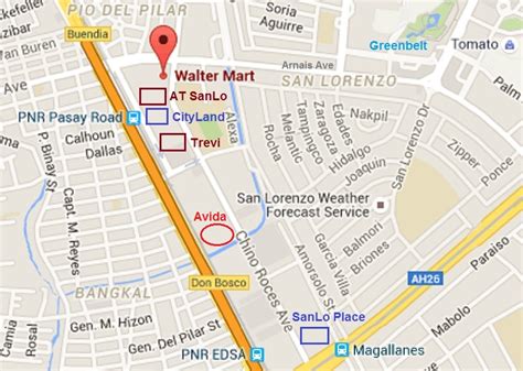Maps of Chino Roces Ave, Makati, Metro Manila, Philippines.